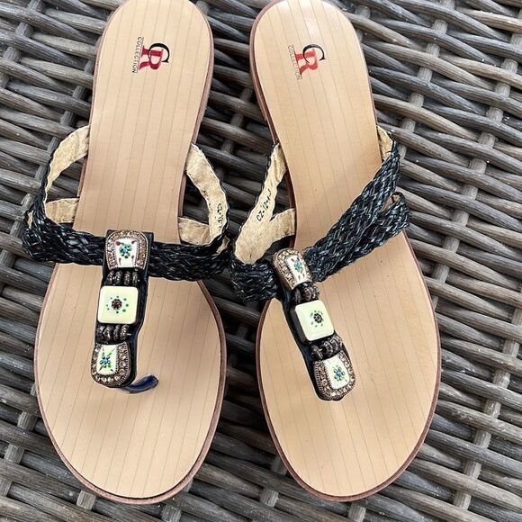CR Collection Hard Soled Flip-Flops, SZ 10 - Picture 2 of 4